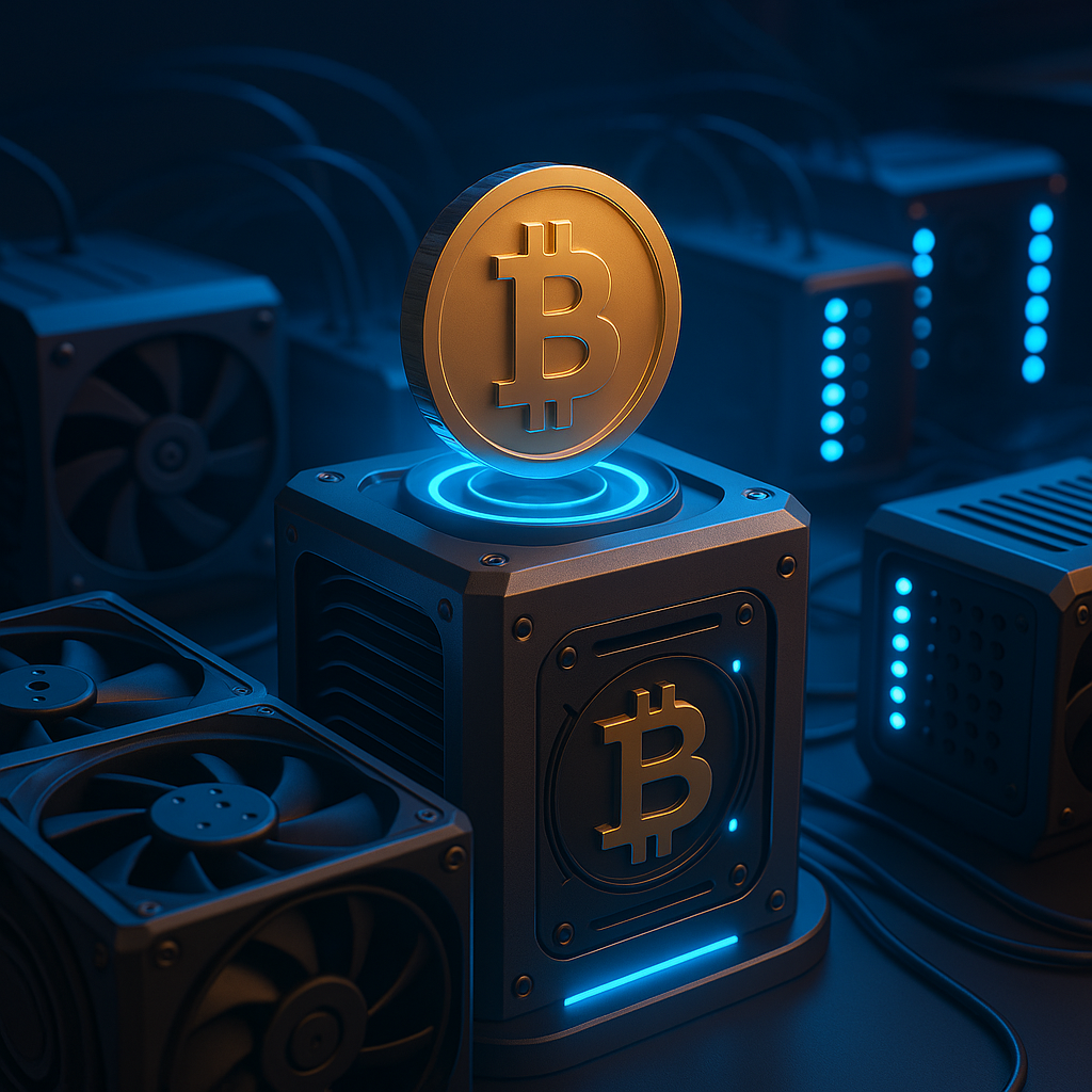 Bitcoin Mining Illustration
